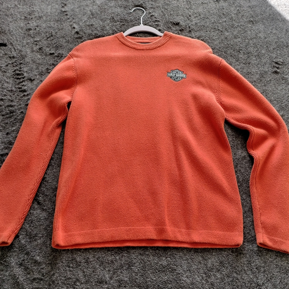 Harley-Davidson Orange Crewneck Sweater